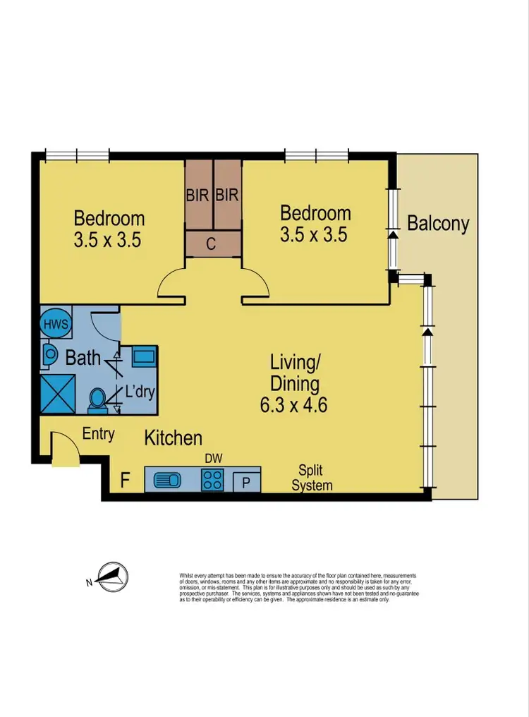 Floorplan of Homely apartment listing, A7/48 Boadle Road, Bundoora VIC 3083