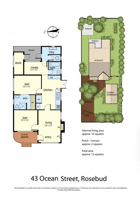 Floorplan of Homely house listing, 43 Ocean Street, Rosebud VIC 3939
