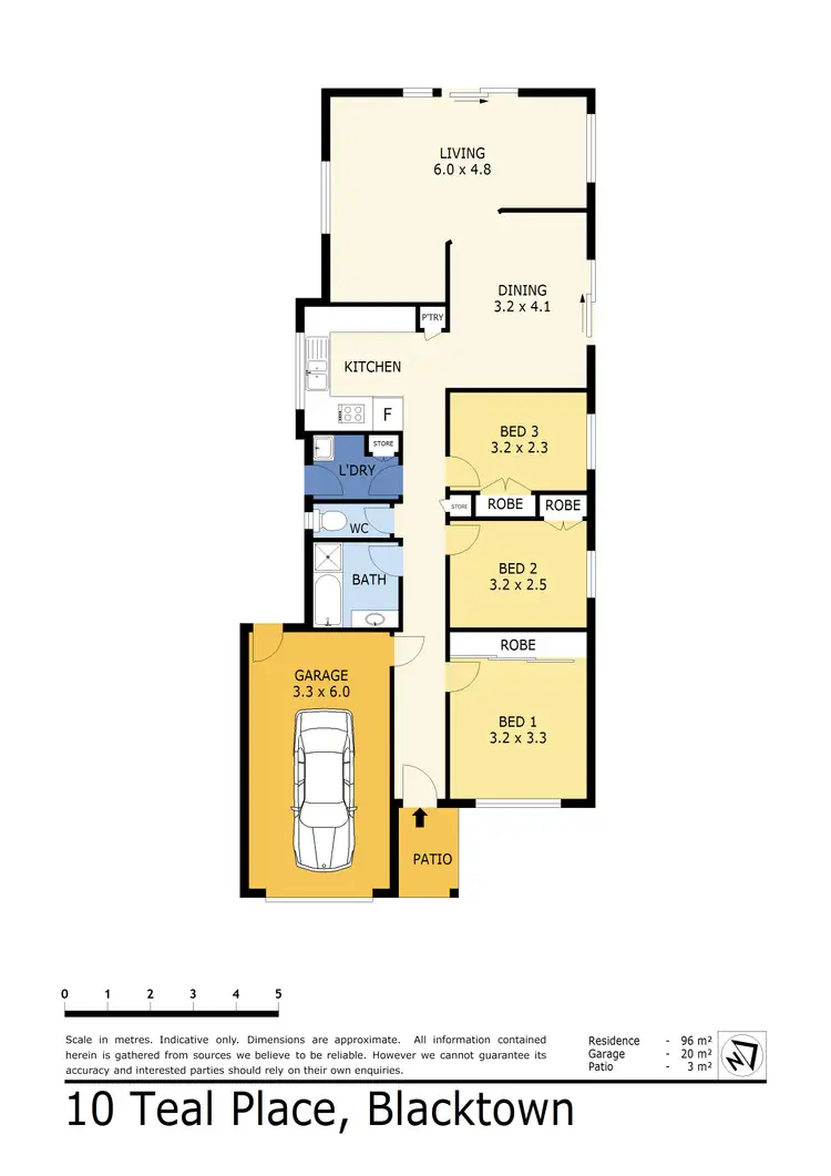 Floorplan of Homely house listing, 10 Teal Place, Blacktown NSW 2148