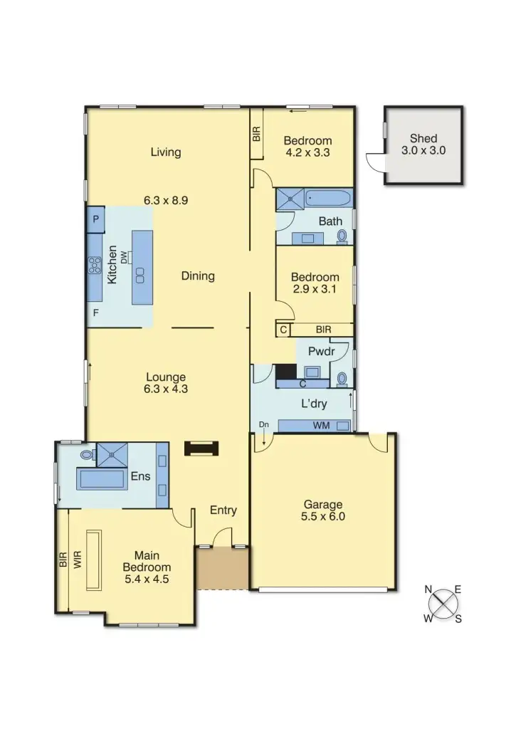 Floorplan of Homely house listing, 41 Parkedge Circuit, Rosebud VIC 3939