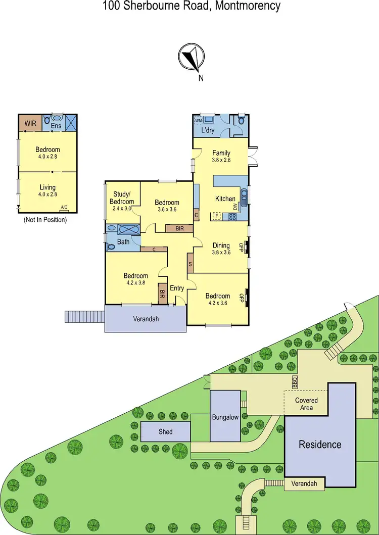 Floorplan of Homely house listing, 100 Sherbourne Road, Montmorency VIC 3094