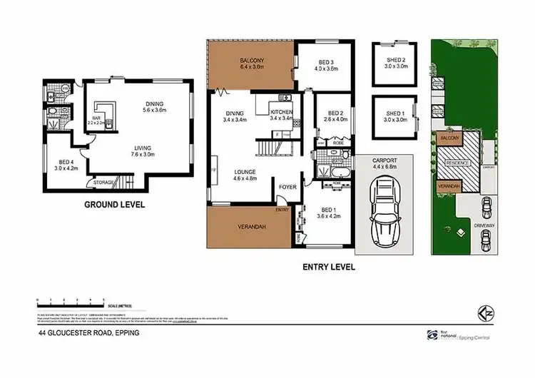 Floorplan of Homely house listing, 44 Gloucester Road, Epping NSW 2121
