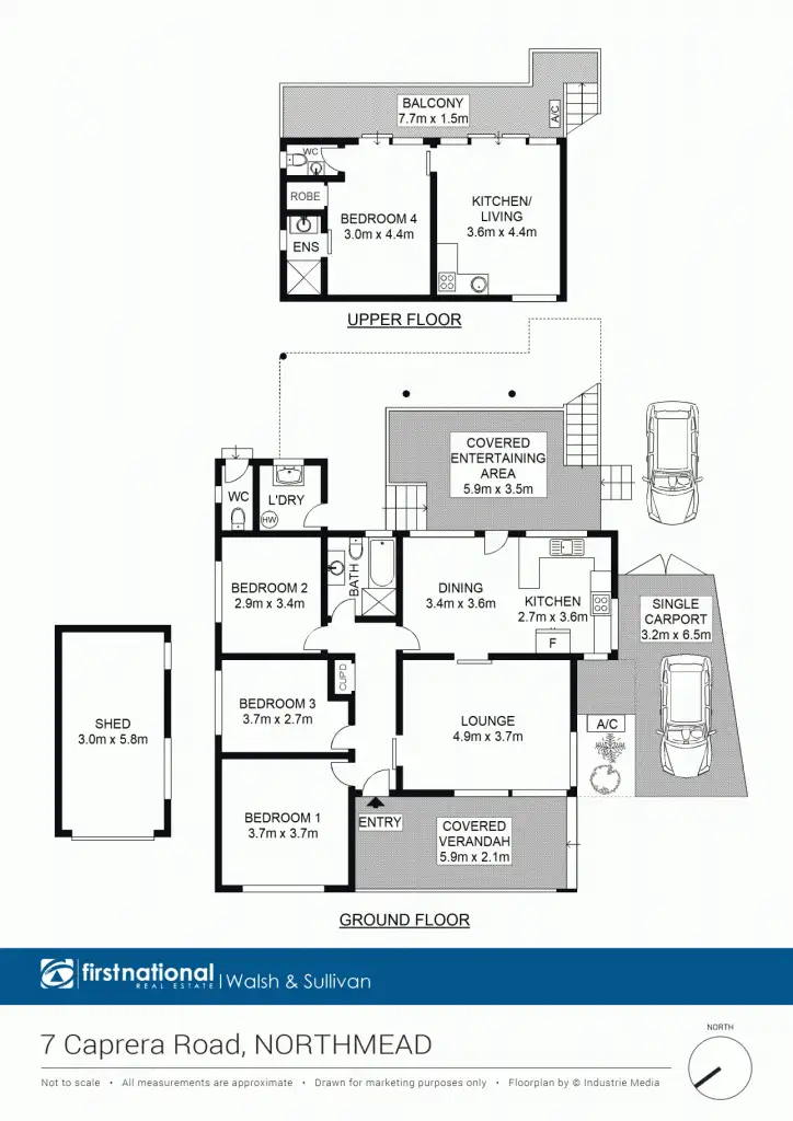 Floorplan of Homely house listing, 7 Caprera Road, Northmead NSW 2152