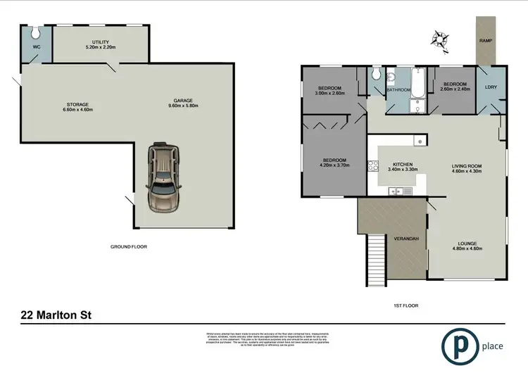 Floorplan of Homely house listing, 22 Marlton Street, Tarragindi QLD 4121