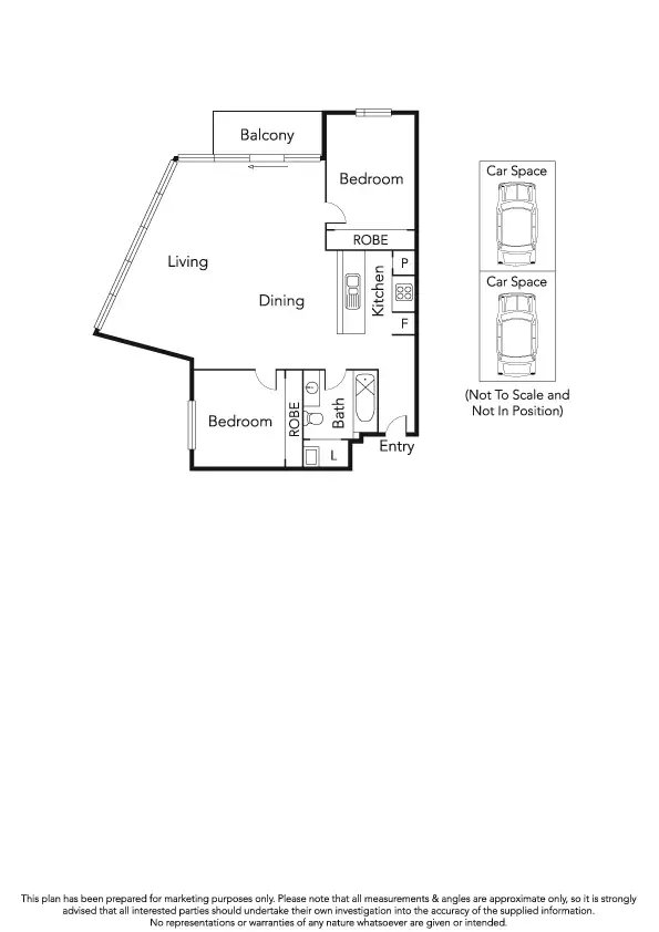 Floorplan of Homely apartment listing, 705/55 Bay Street, Port Melbourne VIC 3207