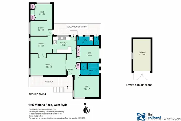 Floorplan of Homely house listing, 1107 Victoria Road (Near Bellevue Ave), West Ryde NSW 2114