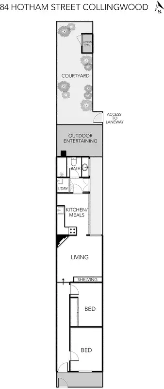 Floorplan of Homely house listing, 84 Hotham Street, Collingwood VIC 3066