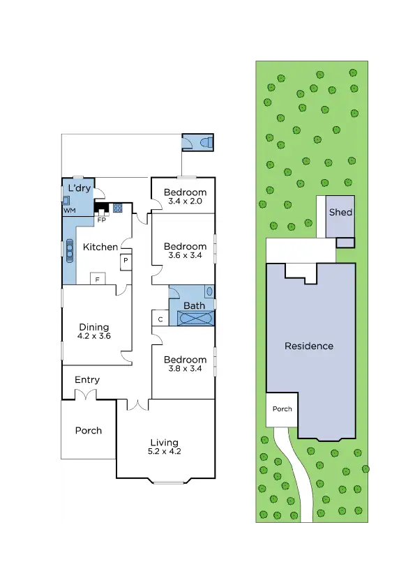 Floorplan of Homely house listing, 322 Nicholson Street, Yarraville VIC 3013