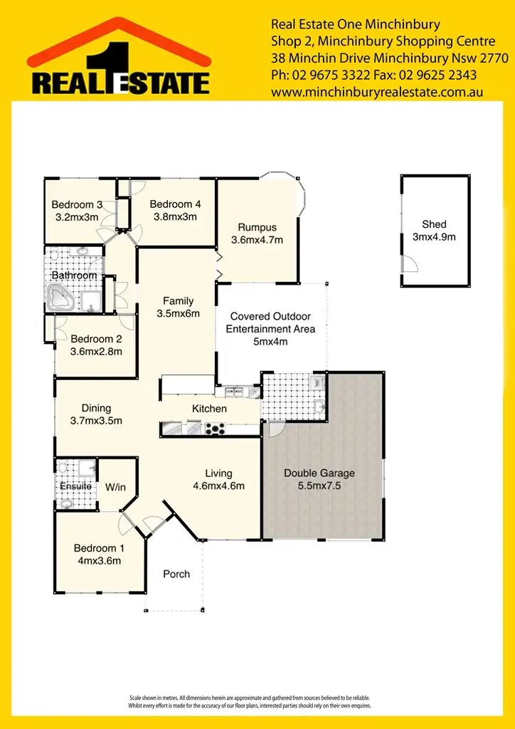 Floorplan of Homely house listing, 4 Everitt Crescent, Minchinbury NSW 2770