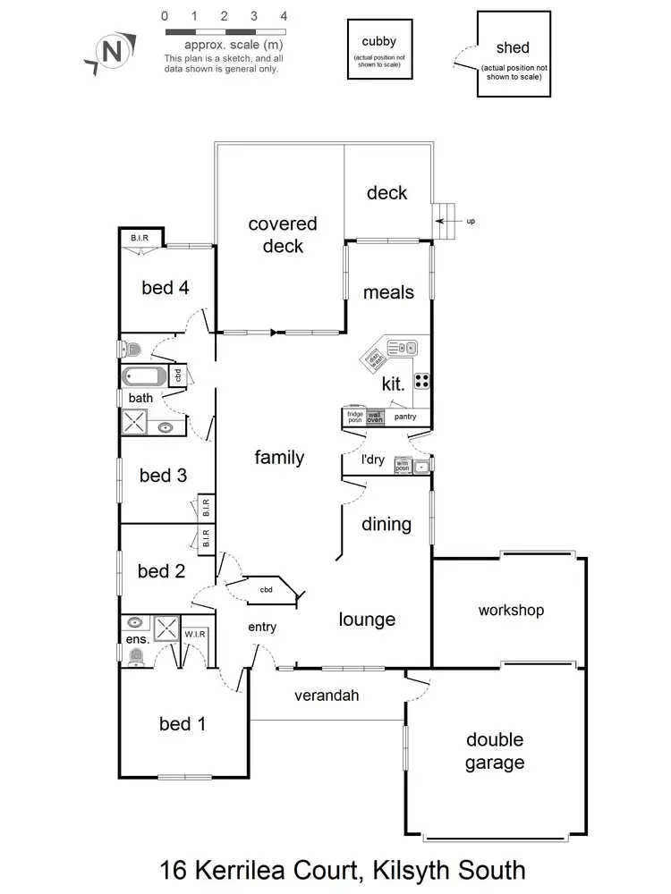 Floorplan of Homely house listing, 16 Kerrilea Court, Kilsyth South VIC 3137