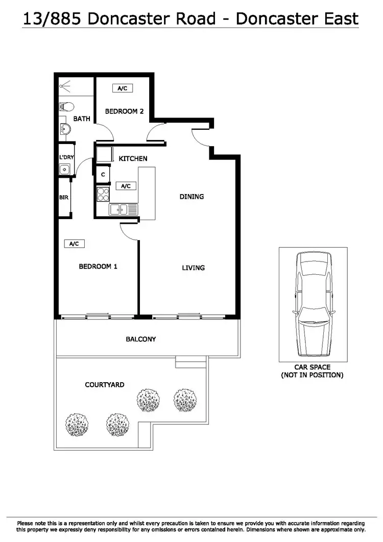 Floorplan of Homely house listing, 13/885-889 Doncaster Road, Doncaster East VIC 3109