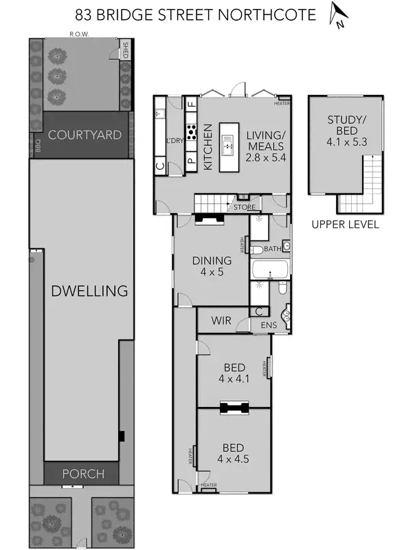 Floorplan of Homely house listing, 83 Bridge Street, Northcote VIC 3070
