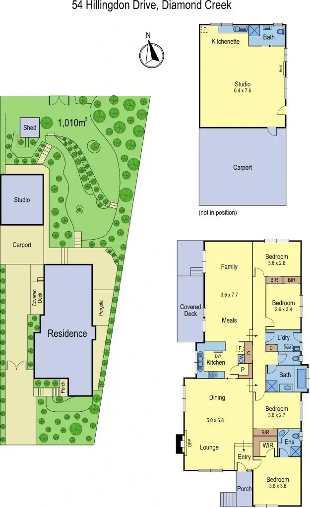 Floorplan of Homely house listing, 54 Hillingdon Drive, Diamond Creek VIC 3089