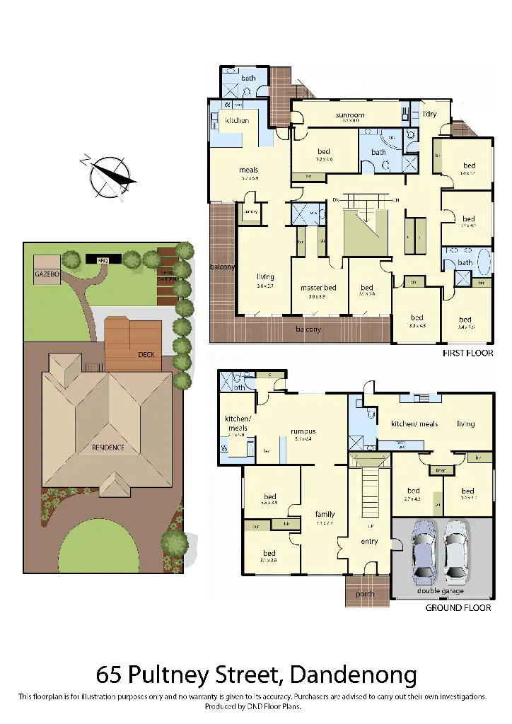 Floorplan of Homely house listing, 65 Pultney Street, Dandenong VIC 3175