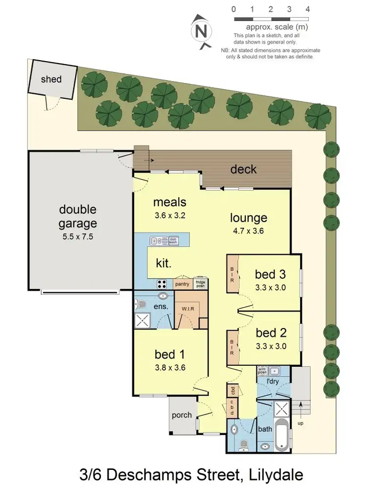 Floorplan of Homely unit listing, 3/6 Deschamps Street, Lilydale VIC 3140