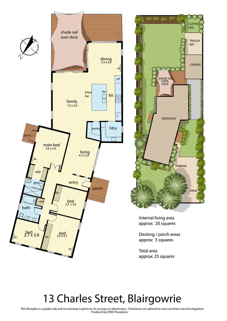 Floorplan of Homely house listing, 13 Charles Street, Blairgowrie VIC 3942
