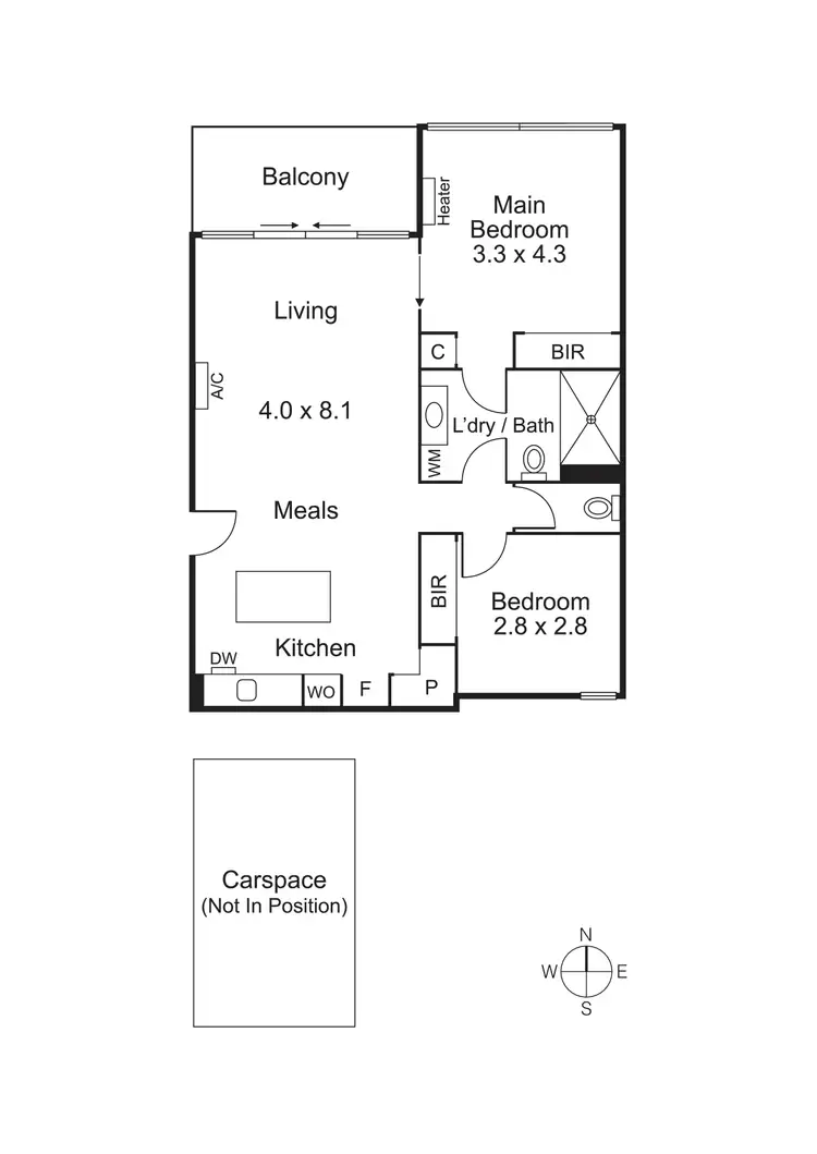 Floorplan of Homely apartment listing, 213/43-65 High Street, Preston VIC 3072