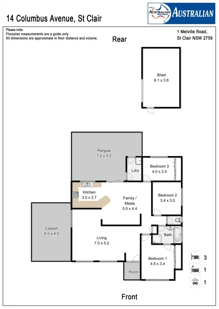 Floorplan of Homely house listing, 14 Columbus Avenue, St Clair NSW 2759
