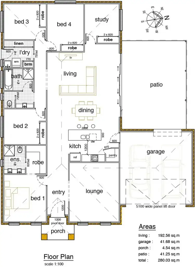 Floorplan of Homely house listing, 15 Flack Crescent, Boorooma NSW 2650