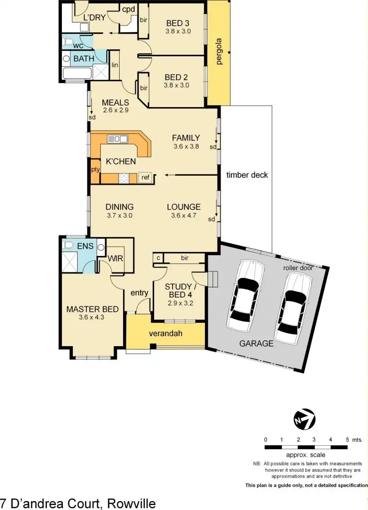 Floorplan of Homely house listing, 7 D'andrea Court, Rowville VIC 3178