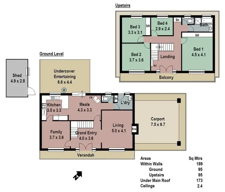 Floorplan of Homely house listing, 13 Millar Avenue, Crafers SA 5152