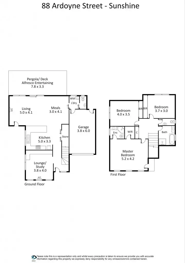 Floorplan of Homely house listing, 88 Ardoyne Street, Sunshine VIC 3020