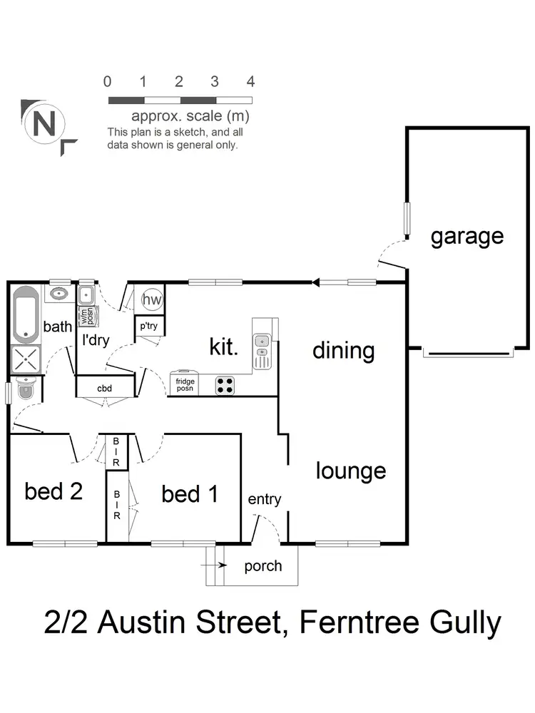Floorplan of Homely unit listing, 2/2 Austin Street, Ferntree Gully VIC 3156