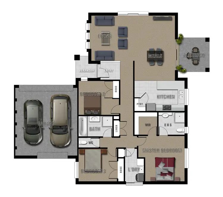 Floorplan of Homely house listing, 3/222 Forest Street, Wendouree VIC 3355