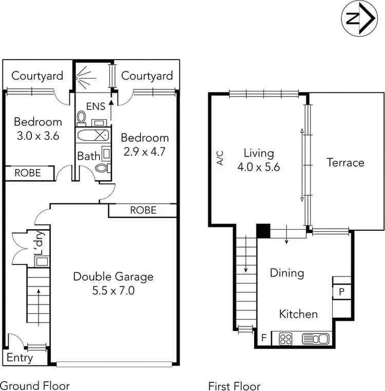 Floorplan of Homely house listing, 77a Victoria Road, Northcote VIC 3070