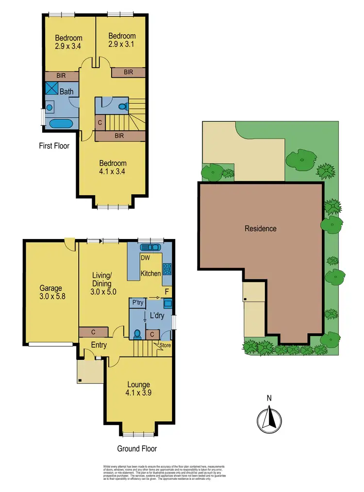 Floorplan of Homely townhouse listing, 11/24 Mcleans Road, Bundoora VIC 3083