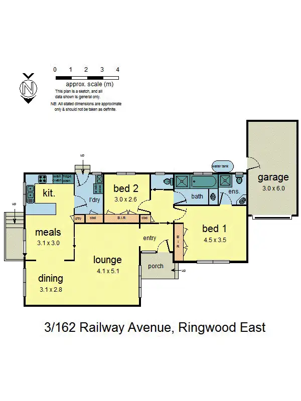 Floorplan of Homely unit listing, 3/162 Railway Avenue, Ringwood East VIC 3135