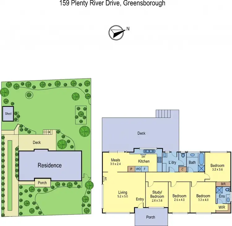 Floorplan of Homely house listing, 159 Plenty River Drive, Greensborough VIC 3088