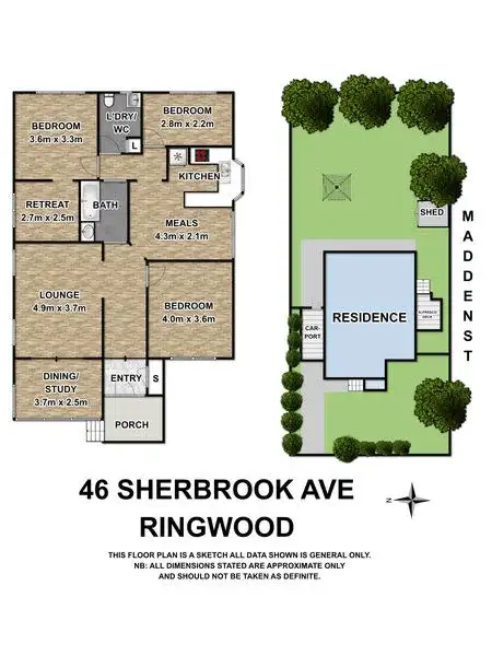 Floorplan of Homely house listing, 46 Sherbrook Avenue, Ringwood VIC 3134