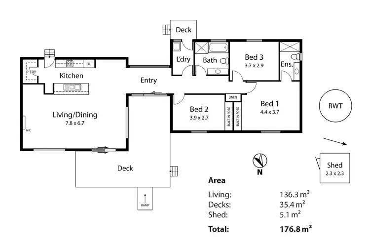 Floorplan of Homely house listing, 13 West Terrace, Callington SA 5254