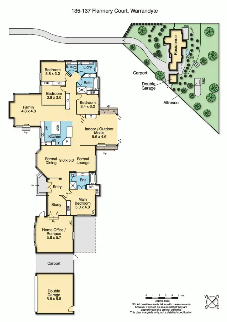 Floorplan of Homely house listing, 135-137 Flannery Court, Warrandyte VIC 3113