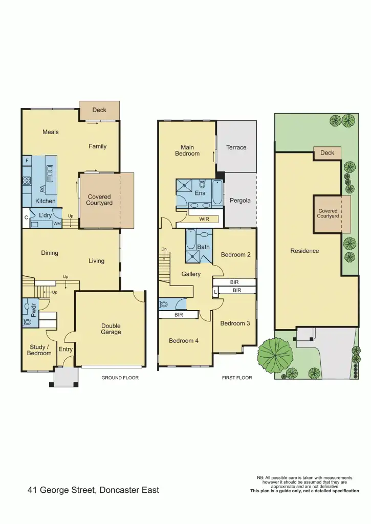 Floorplan of Homely townhouse listing, 41 George Street, Doncaster East VIC 3109