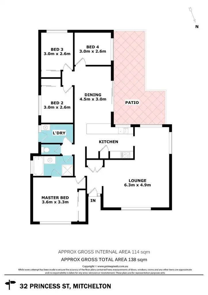 Floorplan of Homely house listing, 32 Princess Street, Mitchelton QLD 4053