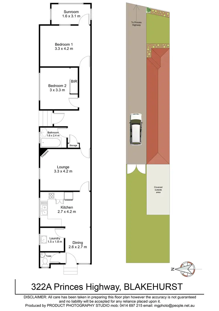 Floorplan of Homely house listing, 322A Princes Hwy, Blakehurst NSW 2221