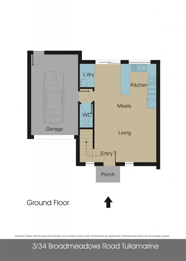 Floorplan of Homely townhouse listing, 3/38 Broadmeadows Road, Tullamarine VIC 3043
