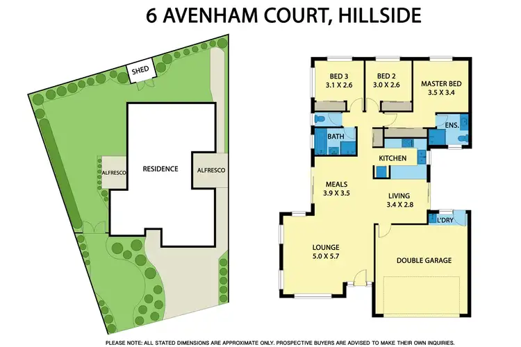 Floorplan of Homely house listing, 6 Avenham Court, Hillside VIC 3037