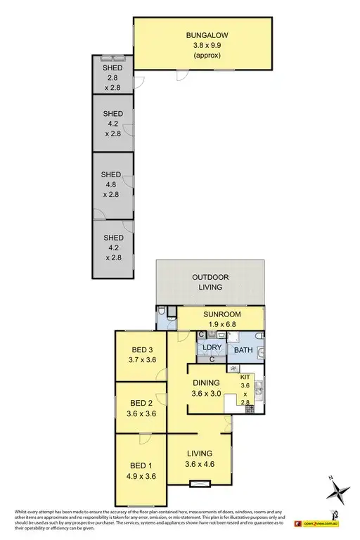 Floorplan of Homely house listing, 2 Angus Street, Sunshine West VIC 3020