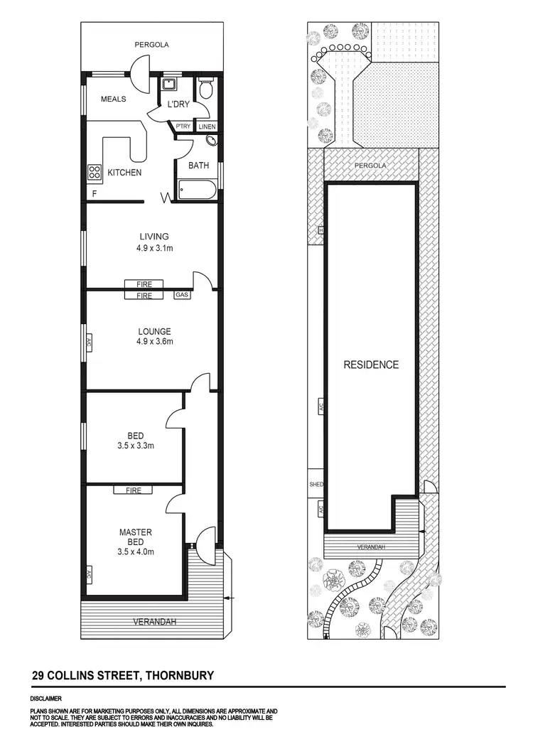 Floorplan of Homely house listing, 29 Collins Street, Thornbury VIC 3071