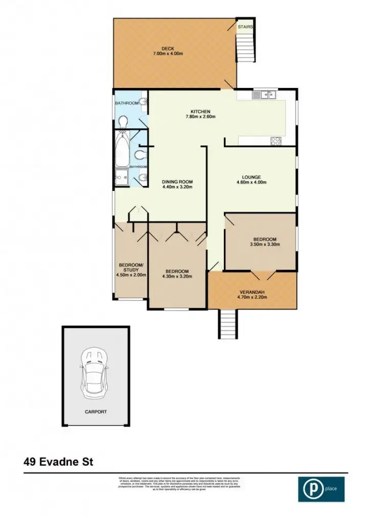 Floorplan of Homely house listing, 49 Evadne Street, Graceville QLD 4075