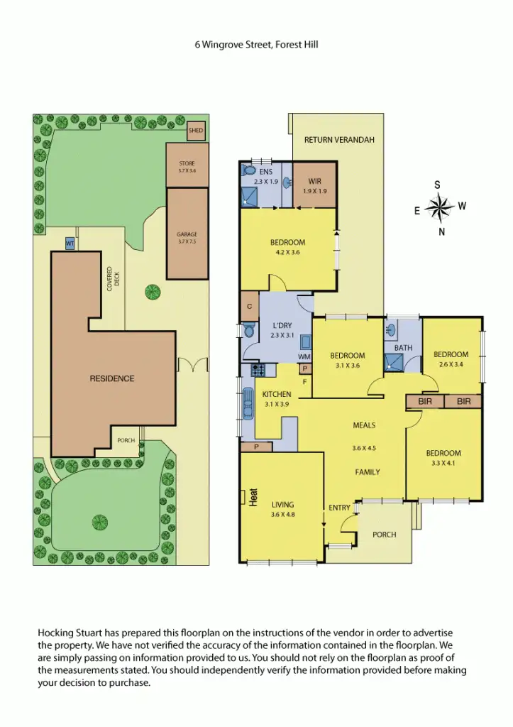 Floorplan of Homely house listing, 6 Wingrove Street, Forest Hill VIC 3131