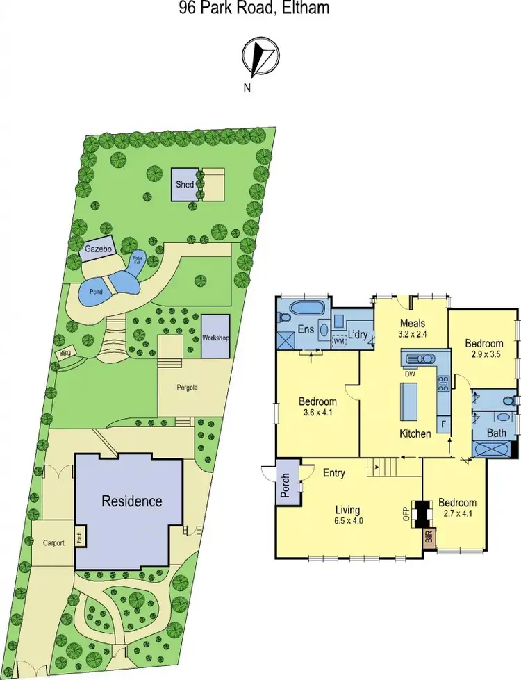 Floorplan of Homely house listing, 96 Park Road, Eltham VIC 3095