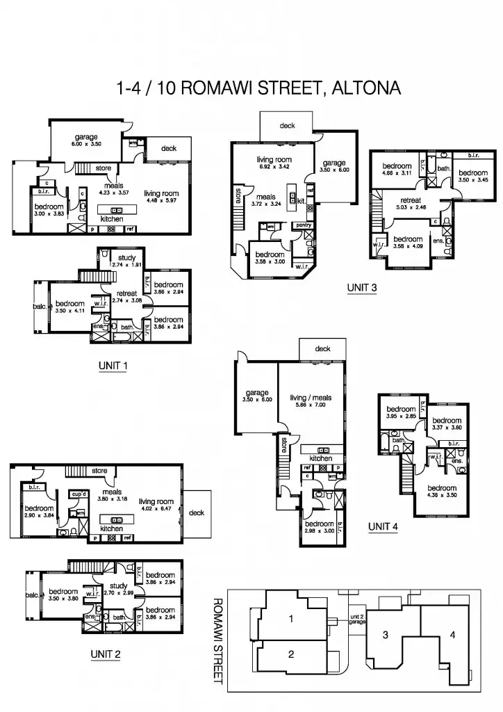 Floorplan of Homely townhouse listing, 1/10 Romawi Street, Altona VIC 3018