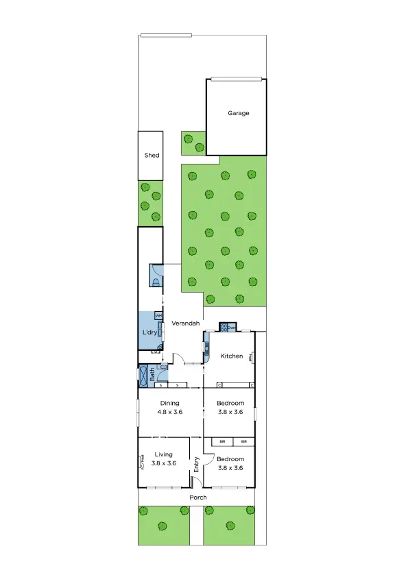 Floorplan of Homely house listing, 16 Henry Street, Seddon VIC 3011