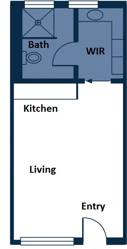 Floorplan of Homely apartment listing, 228/51 Rathdowne Street, Carlton VIC 3053