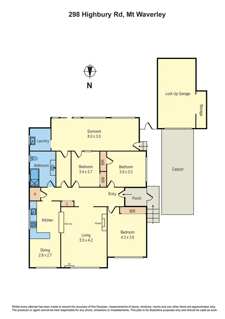 Floorplan of Homely house listing, 298 Highbury Road, Mount Waverley VIC 3149