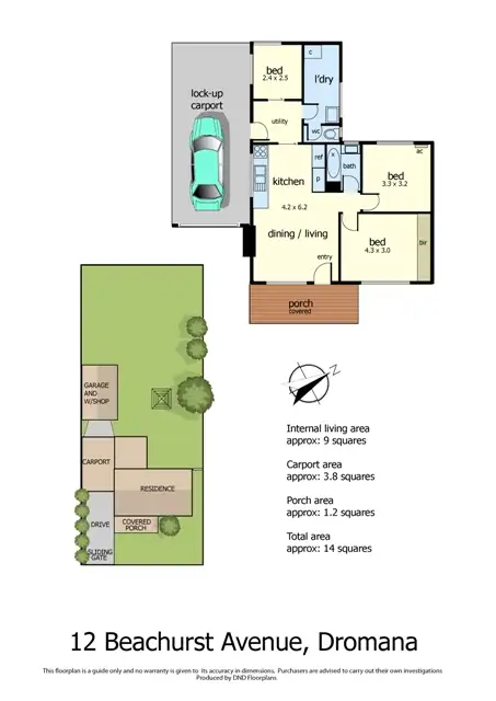 Floorplan of Homely house listing, 12 Beachurst Avenue, Dromana VIC 3936
